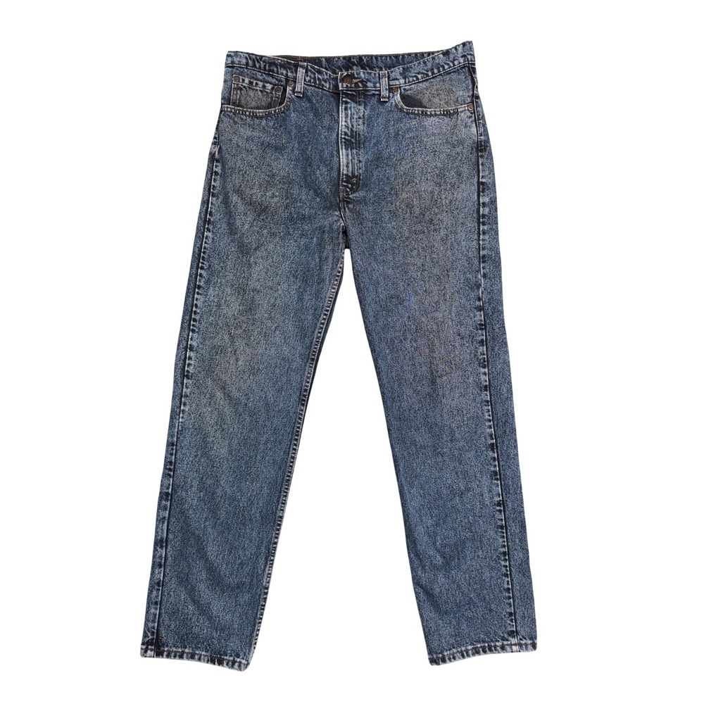 Vintage 1991 Levis‎ 505 Acid Wash Blue Jeans Mens 38x32 Made in USA 505-4865